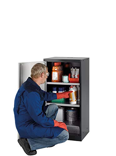 ASECOS Chemikalienschrank CS RAL 7016/RAL 7035 2xTA zur Lagerung von Nicht entzündbaren Gefahrstoffen in Arbeitsräumen