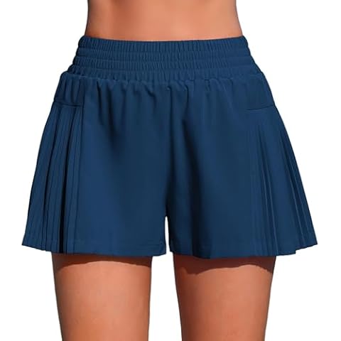 ATTRACO High-Waisted Swim Shorts with Pocket Cover