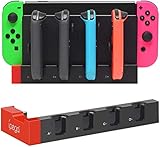 Gamedealer Ladestation Ladegerät 4in1 passend für Nintendo Switch Joy-Con Ladedock mit visueller Ladeanzeige Versand aus Deutschland