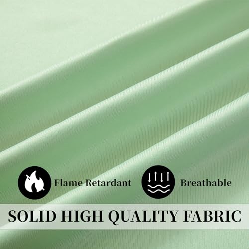 Image of Cniuyhi Inherent Flame Retardant Hospital Curtains, Cubicle Medical Grommet Curtains for Room Divider, School Nursery, Hospital(1 Panel, Green, 5x8ft)