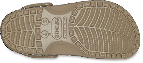 Crocs Unisex Classic Animal Print Clogs | Zebra Shoes, Khaki/Leopard, 13 Us Men #TOP2
