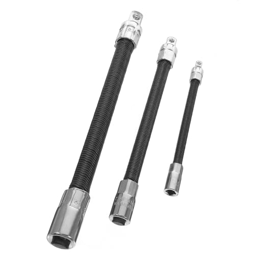 Rallonge de clé flexible en acier noir, extension douille pour mécanique et serrage difficile - 2