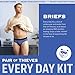 Pair of Thieves Soft Cotton Boxer Briefs for Men 4 Pack - Tagless Mens Underwear for All-Day Comfort and Support - Black/Grey - Medium