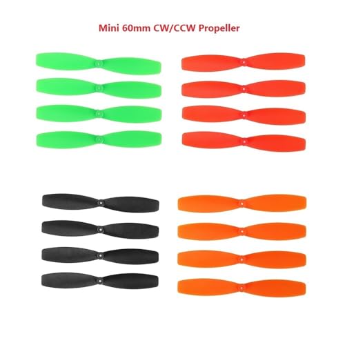 5/10セット 60mm CW/CCW プロペラ 0720 0820 8520 コアレスモーター H107 シリーズ Q100 EX100110mm RC レーシングドローン用 40個(5set Red 20pc)