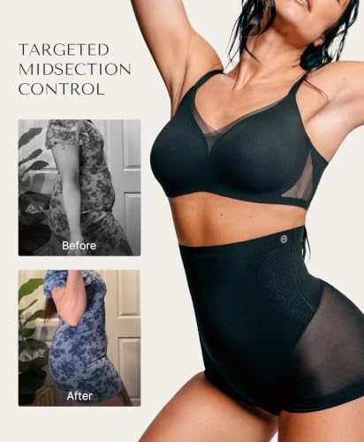 Image of SHAPELLX Women High Waist Tummy Control Slips Shapewear Panties Under Dress
