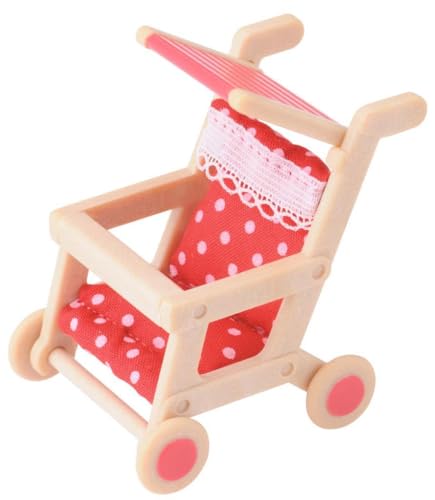 Sylvanian Families Pushchair - dollhouse playset 4460, Red