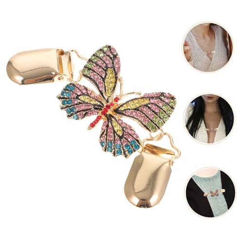 Bouton d'écharpe et clip de pull élégant fermoir doré pour vêtement - 3