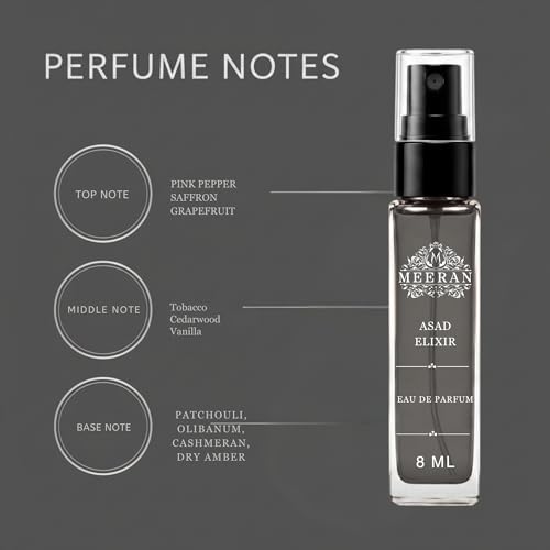 Image of Asad Elixir (8ML) Unisex Eau De Parfum | Long Lasting Perfume for Men & Women | Premium Pocket Perfume Travel Size | Fresh Everyday Fragrance