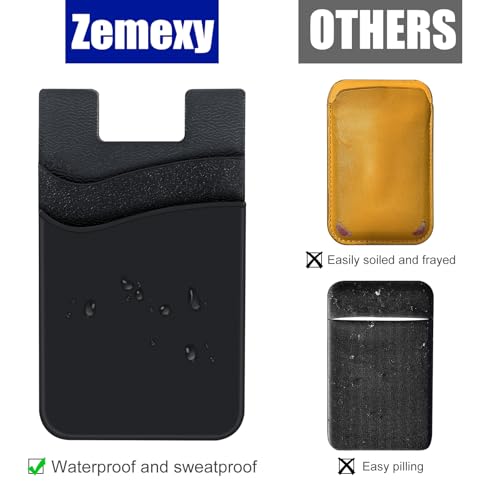 Cartera para teléfono celular con calcomanía de doble agarre y silicona flexible 5
