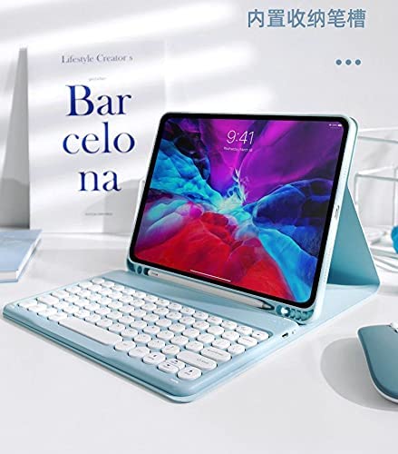 PboyiqiS Capa de teclado para iPad 10 2022, capa para iPad 10ª geração com teclado e mouse, linda ca