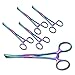 AAProTools Bundle of 5 Triangle Slotted Locking Pennington Forceps 6.25