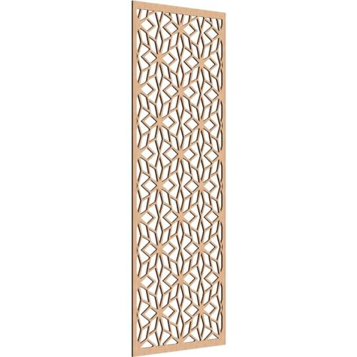 Image of Lake Decorative Pierced Fretwork Wood Wall Panels, 33 3 /8 inchW x 84 3 /8 inchH x 3 /8 inchT, Hickory