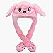 DCXA Pasqua Kawaii Cappello Animali,Bunny Hat,Pasqua,Cappello Orecchio Coniglio Pizzicare L'Orecchie Zampa Si Muoverà Airbag Magnet Cap-Migliori Giocattoli Per I Bambini,Buona Pasqua