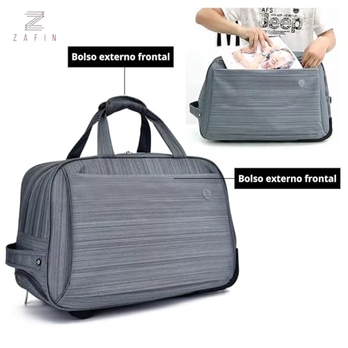 Bolsa Mala de Viagem com Rodinhas Bagagem de Mão para Bordo Leve e Resistente Ideal para Viagens de