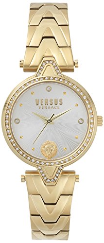 Preisvergleich Produktbild Versus by Versace Damen Analog Quarz Uhr mit Edelstahl Armband VSPCI3517