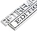 2 Pcs Retirement Edition Emblem 3D Metal Badge Decal Sticker Fit for Universal Car Truck SUV Side Rear Front Hood Trunk Door (Silver Black)