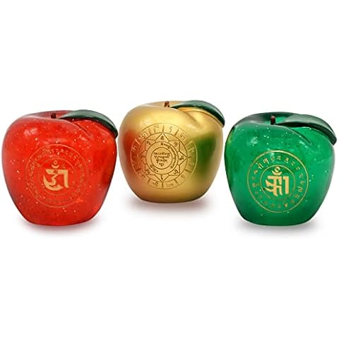 fengshuisale Trinity of Apples Apple Figurines Collectibles for Home Decor W5378 Cover