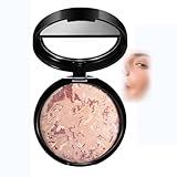 Easilydays Baked Powder Foundation, Oil Control Correcting Foundation, Buildable Light to Medium Coverage - Demi-Matte Natural Finish Smooth Lightweight Setting Powder Palette (04 Medium Beige)