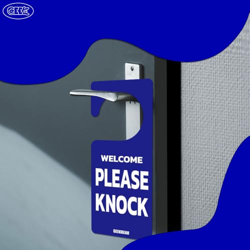 Panneau de porte Do Not Disturb GEEKBEAR design élégant lot de 2 - 3