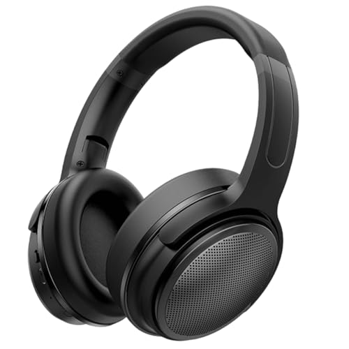 Auriculares inalámbricos 5.4 2 en 1, diseño ligero plegable, auriculares para juegos con micrófono, sonido estéreo, baja latencia, certificado Tcb y CE, batería de 1100 mAh, color negro