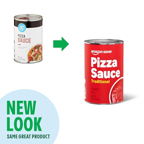Image of Amazon Saver Pizza Sauce, 15 ounce (Pack of 4)