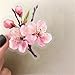 100PCS Cute Flower Transparent Stickers Pack,Aesthetic Pink and Purple Flower Decor for Laptop Gifts for Kids Teens Adults Waterproof Vinyl PET Nature Stickers for Notebook Phone Bike Party Favors