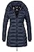 Produktbild Marikoo Herbst Winter Übergangs Steppmantel Jacke Mantel gesteppt B603 [B603-Navy-Gr.S]