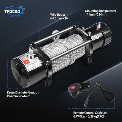 Winche eléctrico 13000LBS con control y accesorios miniatura 5