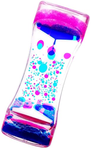 Image of VAGHASIYA Adult Liquid Motion Bubbler Visual Sensory Timer, 2 Minute Liquid Timer New Big Calming Sensory Bubbler Toy (Single Pack), Multicolor