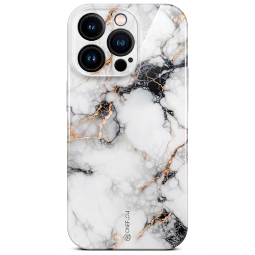 Coque iPhone 15 Pro avec protection caméra intégrée effet marbre