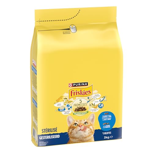 FRISKIES | Katze | Komplettnahrung für sterilisierte ausgewachsene Katzen | mit Lachs, Thunfisch und Gemüse… – Ansicht 3