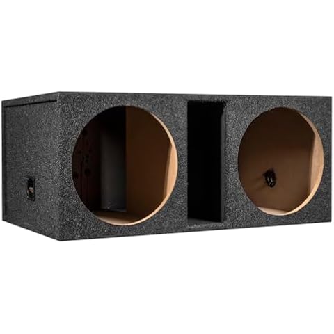 RI Audio Dual 15" Ported Subwoofer Box Enclosure 3/4" MDF Vented Sub Box Cover