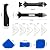 Silicone Caulking Tool Caulk Remover 3 in 1 (Stainless Steelhead), Sealant Finishing Tool Grout Scraper, Reuse and Replace 5 Silicone Pads, Great Tools for Kitchen Bathroom Window, Sink Joint