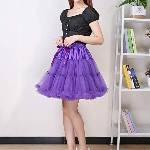 Image of Tutu Skirt as Well as Petticoat above Knee Underskirt Tulle Crinoline slip
