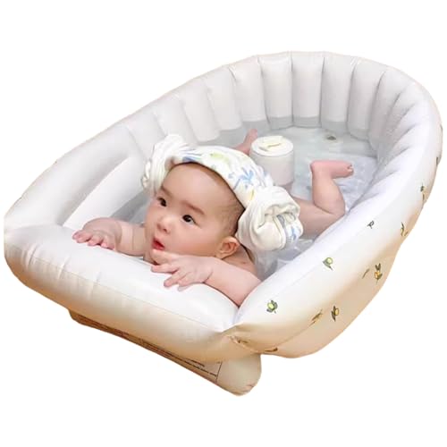 Baignoire gonflable bébé portable et pliable antidérapante avec pompe