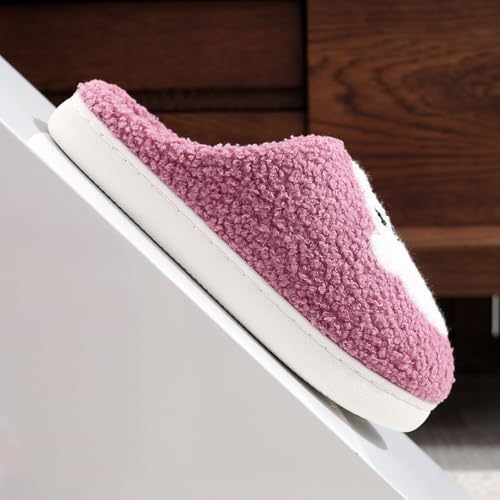 Cathalem Halloween Slippers for Women Men Retro Memory Foam Plush Fluffy Warm Ghost Fuzzy Slippers Holiday Slip-on Indoor Outdoor House Shoes4