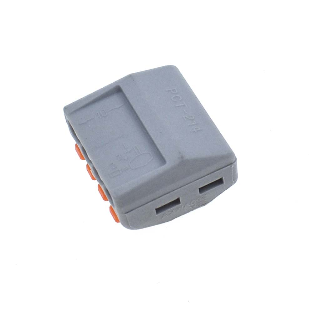 Set Connettori A Leva Per Cavi | 50 Pezzi | Per Fili 0.08-4mm² | KV222 Serie | Senza Attrezzi, Plug And Play