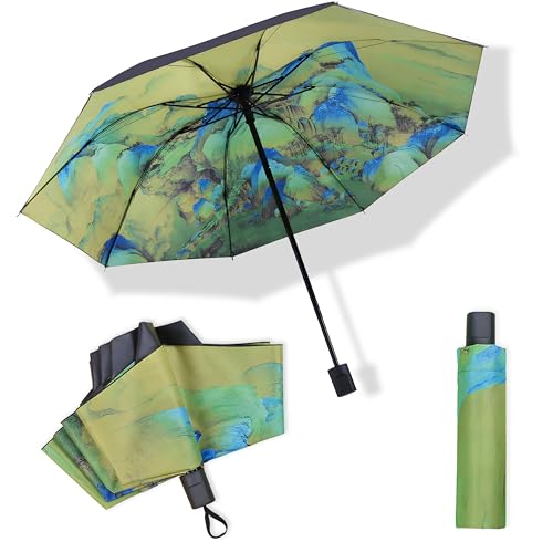 Image of Kraptick Printed Travel Umbrella for Rain, UV, Wind Proof, Water-Proof Umbrella for Men /Women /Boys /Girls /Kids (UMBR-02)