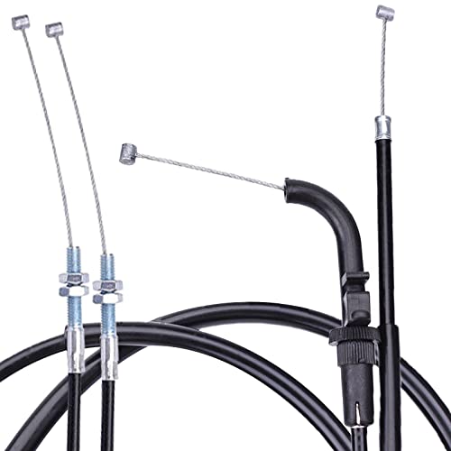 iTobest Throttle Cable Wire Fuel Return Cable Fits for Kawasaki