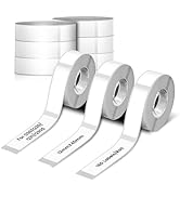Phomemo 9 rouleaux d'étiquettes thermo adhésives，12 mm * 40 mm,compatible avec Phomemo D30 l'impr...