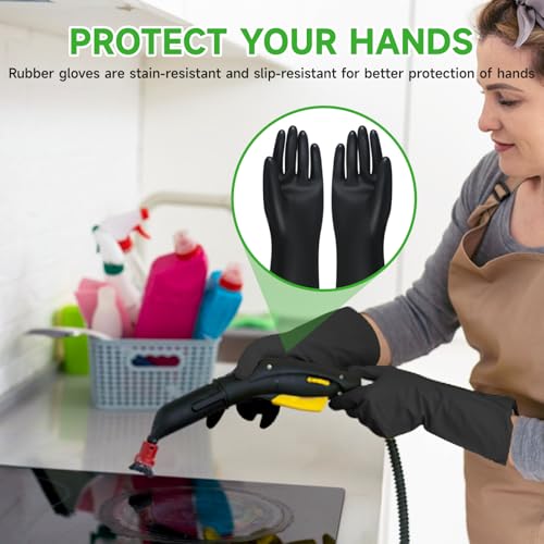 18 Stück Zubehör für Kärcher Dampfreiniger Easyfix SC2 SC3 SC4 SC5, mit Mikrofaser-Tuchset und Bodendüse Rundbürsten Kompatibel für Kärcher Dampfreiniger (18 Stück)