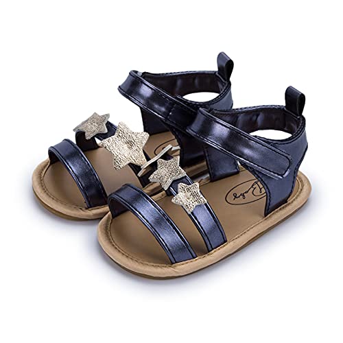 Baby Boys Girls Summer Sandals Non-Slip Rubber Sole 0-18M Infant Slippers PU Crib Shoes for Toddler First Walkers4