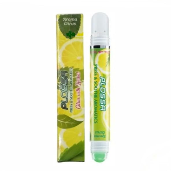 Aromatherapy Rollon plus Inhaler Citrus, 10 ml (Pack of 5)