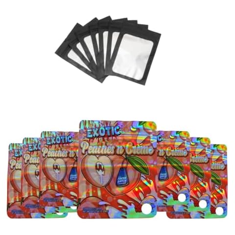 FUNTECH 100 Bags 3.5, Resealable Candy Bags, Gummies Bags, Storage Baggies, Special Cartoon Pattern (PINK) Cover