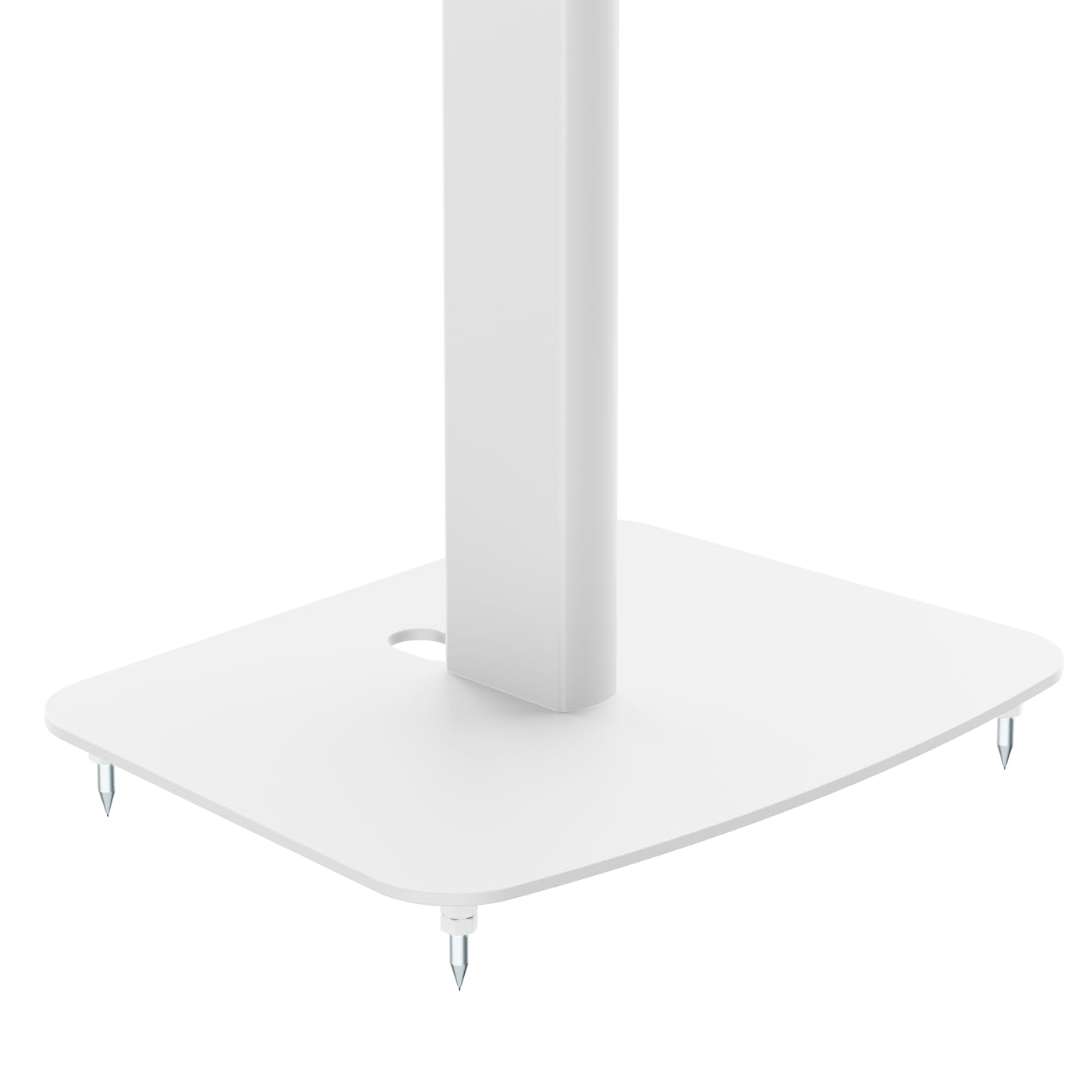 VDD Soporte de Suelo Adecuado para Sonos® - Soporte de Altavoz Era 300® - Gestión de Cables - Altura Ajustable - Blanco