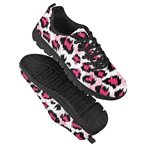 HUGS IDEA Leopard Pink Walking Shoes Cover