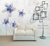 Dibujado A Mano Artístico Fresco Bello Flores Y Pájaros Minimalista Papel Pintado 3D Seda Texturizada Primera Calidad Neutros Material Ideal Para SalóN Dormitorio-350cm×256cm