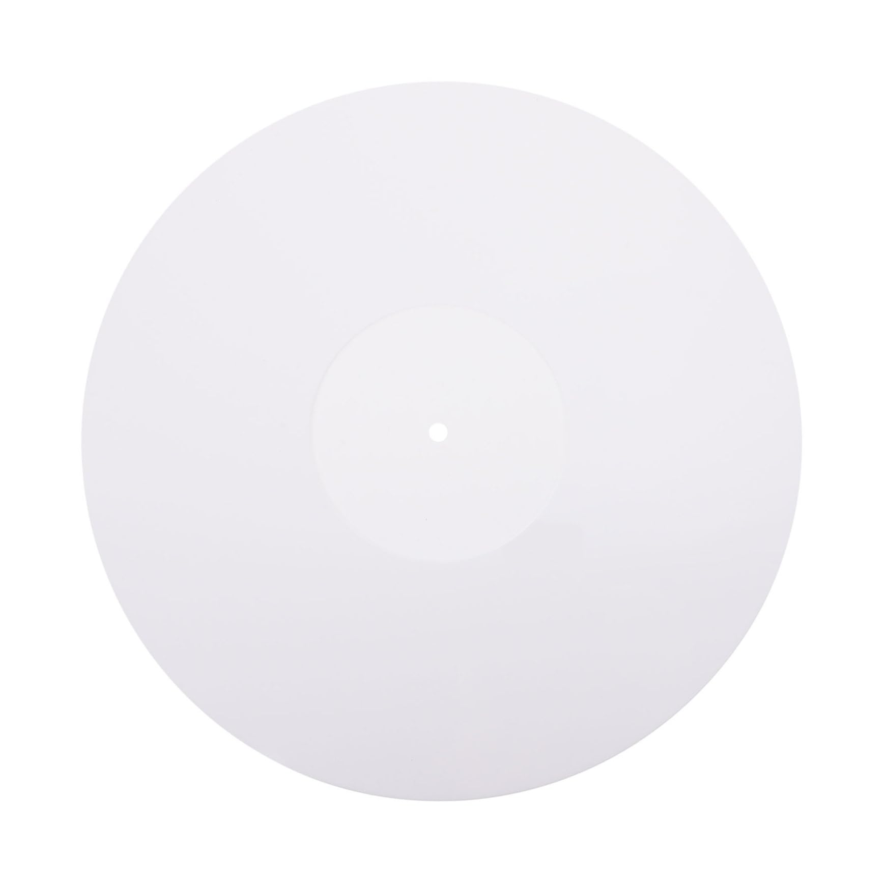 Tappetino per Dischi in Acrilico 3mm 12 Pollici Bianco | Giradischi e Record Player, Cuscinetto Protettivo per Vinile, Accessorio Singolo