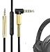 Produktbild Ersatz Audiokabel Nylongeflecht | 2,5 mm auf 3,5 mm AUX Kabel | Mit Mikrofon und Steuertasten | Kompatibel mit Bose 700 OE2 OE2i QuietComfort QC25 QC35II QC35 QC45 Soundlink SoundlinkII Kopfhörern