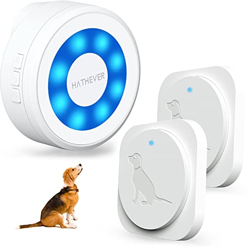 Hathever Dog Bell for Door Potty Training, Wireless Doggie Door Bell Operating at 1000 Feet with IP65 Waterproof Touch Button, Easy Installation